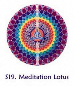 Raamsticker meditatie lotus