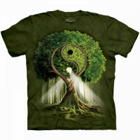 T-shirt met hoogwaardige print Yin Yang boom