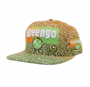 Stoere pet van het merk Greengo, een zogenoemde snapback cap, met platte klep en verstelbare sluiting aan de achterkant