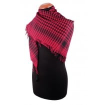 Sjaal zwart en rood