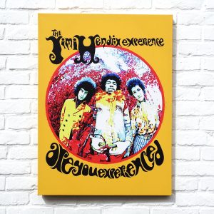 Print op doek van de muzikale legende Jimi Hendrix